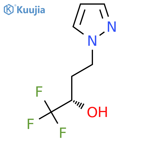 (2S)-1,1,1-trifluoro-4-(1H-pyrazol-1-yl)butan-2-ol structure