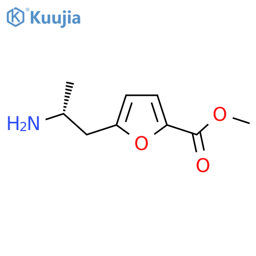 methyl 5-(2R)-2-aminopropylfuran-2-carboxylate structure