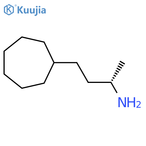(2S)-4-cycloheptylbutan-2-amine structure