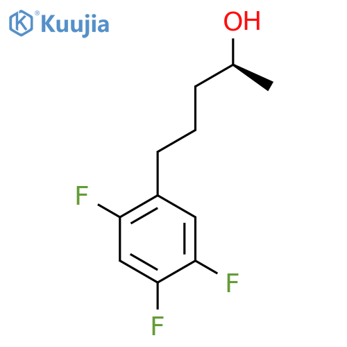 (2S)-5-(2,4,5-trifluorophenyl)pentan-2-ol structure