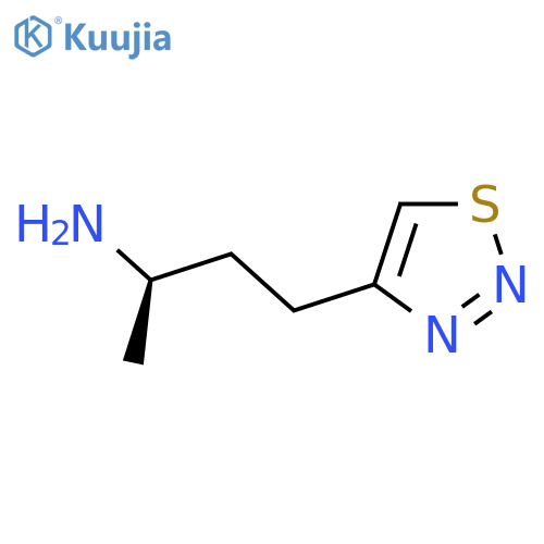 (2R)-4-(1,2,3-thiadiazol-4-yl)butan-2-amine structure