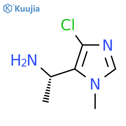 (1S)-1-(4-chloro-1-methyl-1H-imidazol-5-yl)ethan-1-amine structure