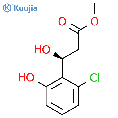 methyl (3S)-3-(2-chloro-6-hydroxyphenyl)-3-hydroxypropanoate structure