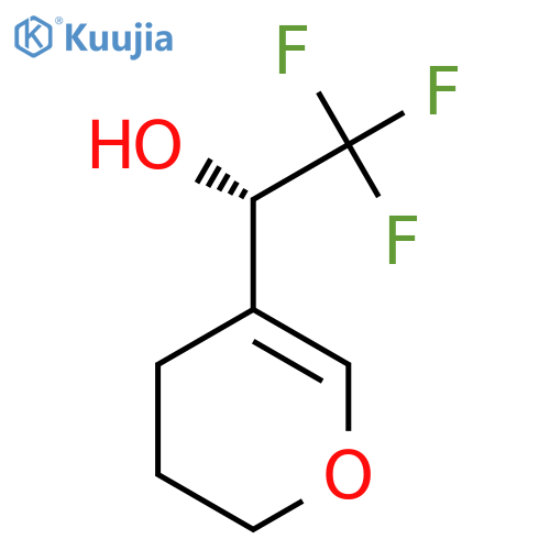 (1S)-1-(3,4-dihydro-2H-pyran-5-yl)-2,2,2-trifluoroethan-1-ol structure