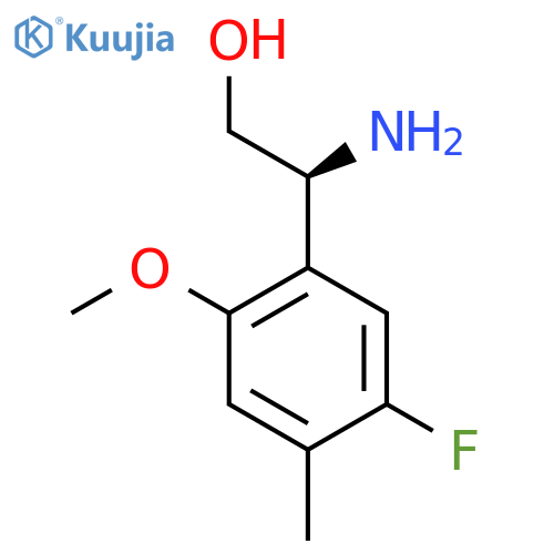 (2S)-2-amino-2-(5-fluoro-2-methoxy-4-methylphenyl)ethan-1-ol structure