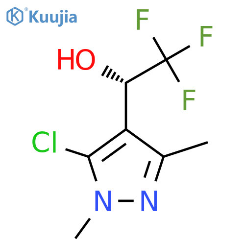 (1S)-1-(5-chloro-1,3-dimethyl-1H-pyrazol-4-yl)-2,2,2-trifluoroethan-1-ol structure