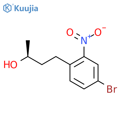 (2S)-4-(4-bromo-2-nitrophenyl)butan-2-ol structure