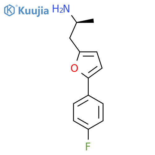 (2S)-1-5-(4-fluorophenyl)furan-2-ylpropan-2-amine structure