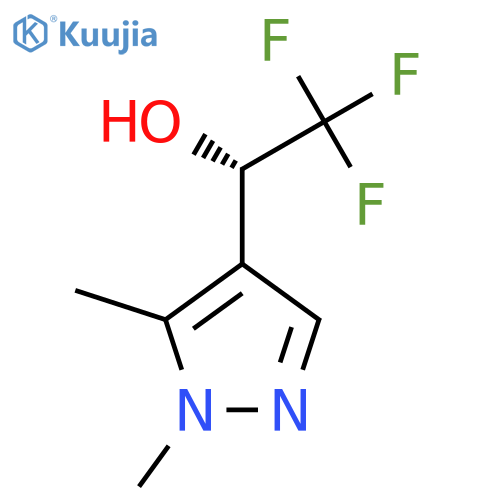 (1S)-1-(1,5-dimethyl-1H-pyrazol-4-yl)-2,2,2-trifluoroethan-1-ol structure