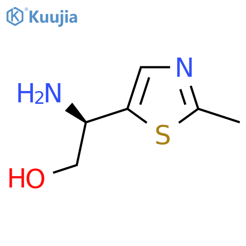 (2R)-2-amino-2-(2-methyl-1,3-thiazol-5-yl)ethan-1-ol structure