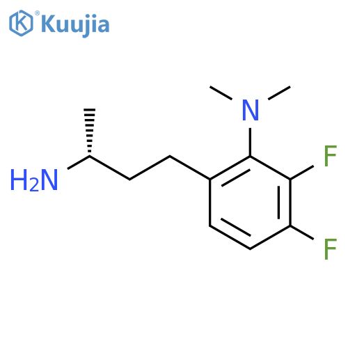 6-(3R)-3-aminobutyl-2,3-difluoro-N,N-dimethylaniline structure