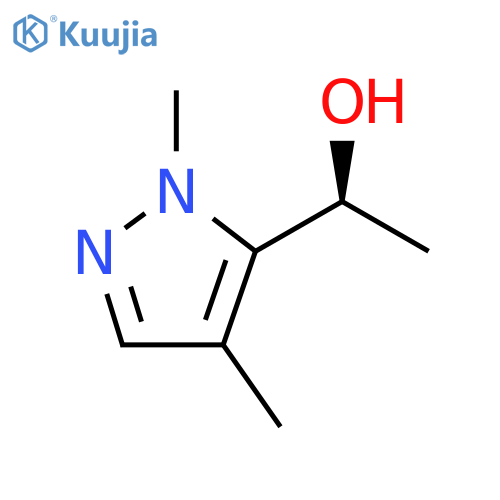 (1S)-1-(1,4-dimethyl-1H-pyrazol-5-yl)ethan-1-ol structure