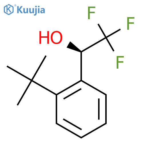 (1R)-1-(2-tert-butylphenyl)-2,2,2-trifluoroethan-1-ol structure