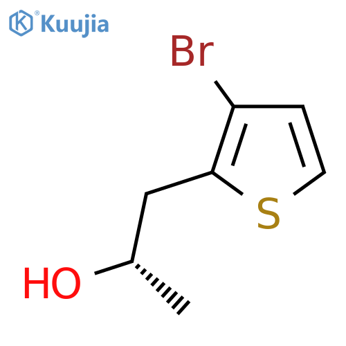(2S)-1-(3-bromothiophen-2-yl)propan-2-ol structure
