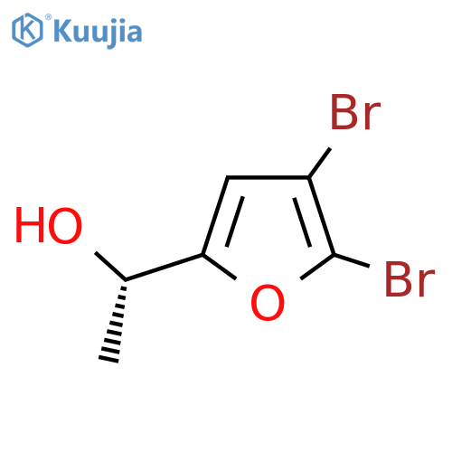 (1S)-1-(4,5-dibromofuran-2-yl)ethan-1-ol structure