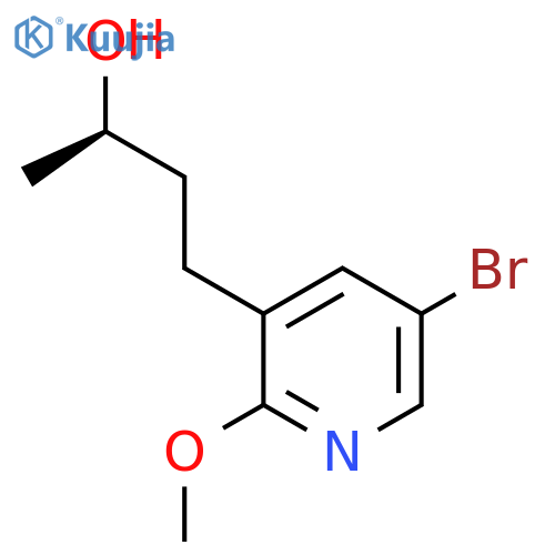 (2R)-4-(5-bromo-2-methoxypyridin-3-yl)butan-2-ol structure