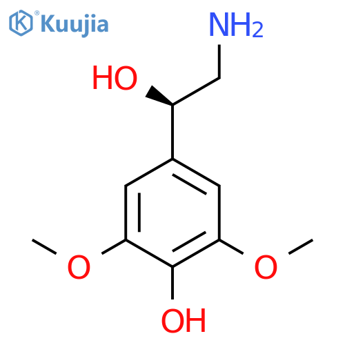 4-(1R)-2-amino-1-hydroxyethyl-2,6-dimethoxyphenol structure