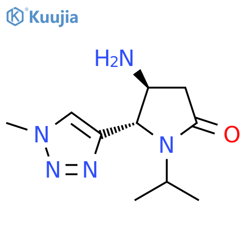 4-amino-5-(1-methyl-1H-1,2,3-triazol-4-yl)-1-(propan-2-yl)pyrrolidin-2-one structure