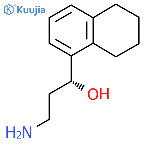 (1R)-3-amino-1-(5,6,7,8-tetrahydronaphthalen-1-yl)propan-1-ol structure