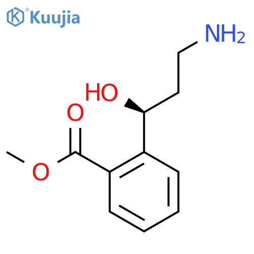 methyl 2-(1S)-3-amino-1-hydroxypropylbenzoate structure