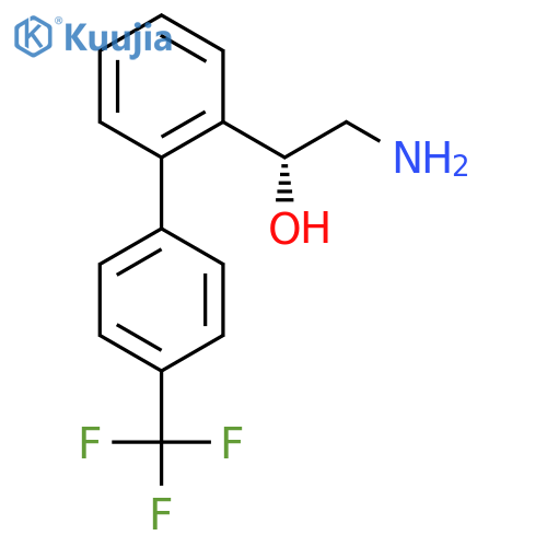 (1R)-2-amino-1-{2-4-(trifluoromethyl)phenylphenyl}ethan-1-ol structure