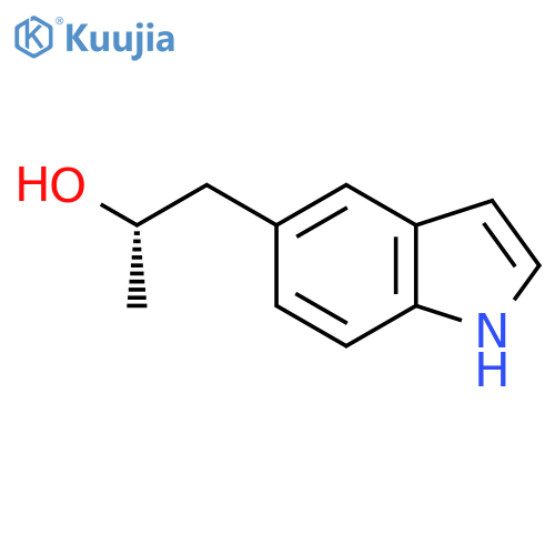 (2S)-1-(1H-indol-5-yl)propan-2-ol structure