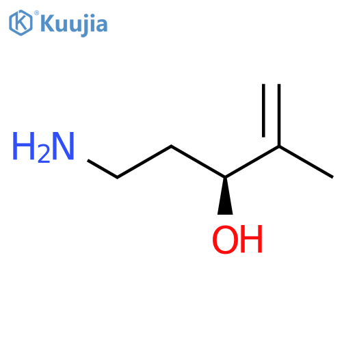 (3S)-5-amino-2-methylpent-1-en-3-ol structure