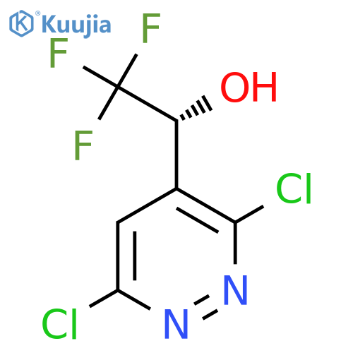 (1R)-1-(3,6-dichloropyridazin-4-yl)-2,2,2-trifluoroethan-1-ol structure