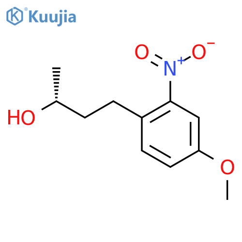 (2R)-4-(4-methoxy-2-nitrophenyl)butan-2-ol structure