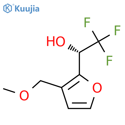 (1S)-2,2,2-trifluoro-1-3-(methoxymethyl)furan-2-ylethan-1-ol structure