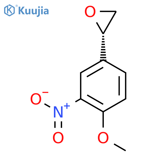 (2S)-2-(4-methoxy-3-nitrophenyl)oxirane structure