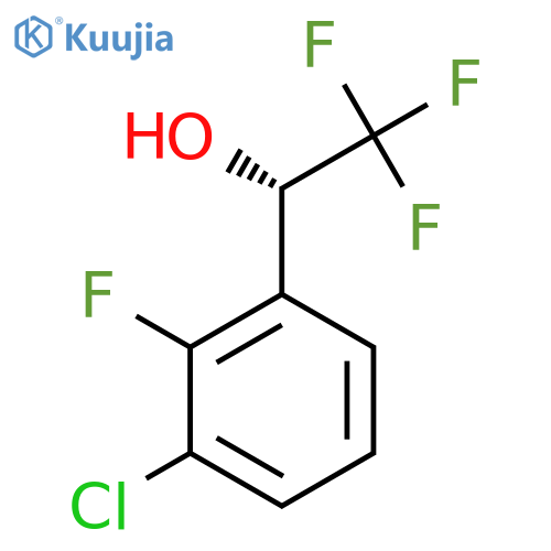 (1S)-1-(3-chloro-2-fluorophenyl)-2,2,2-trifluoroethan-1-ol structure