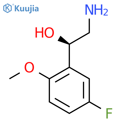 (1R)-2-amino-1-(5-fluoro-2-methoxyphenyl)ethan-1-ol structure