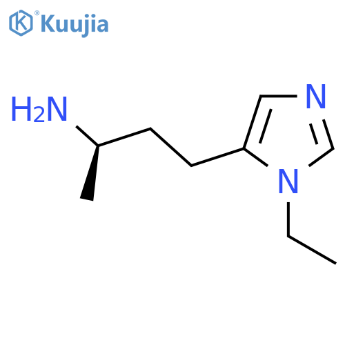(2R)-4-(1-ethyl-1H-imidazol-5-yl)butan-2-amine structure
