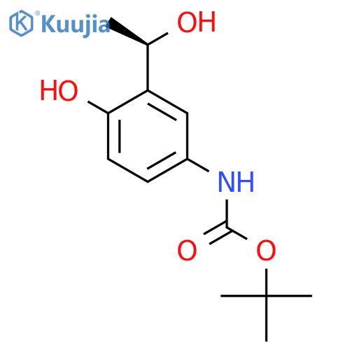 tert-butyl N-{4-hydroxy-3-(1R)-1-hydroxyethylphenyl}carbamate structure