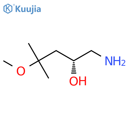 (2R)-1-amino-4-methoxy-4-methylpentan-2-ol structure