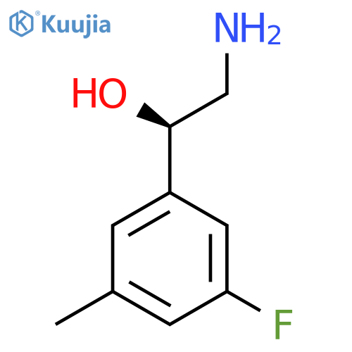 (1R)-2-amino-1-(3-fluoro-5-methylphenyl)ethan-1-ol structure
