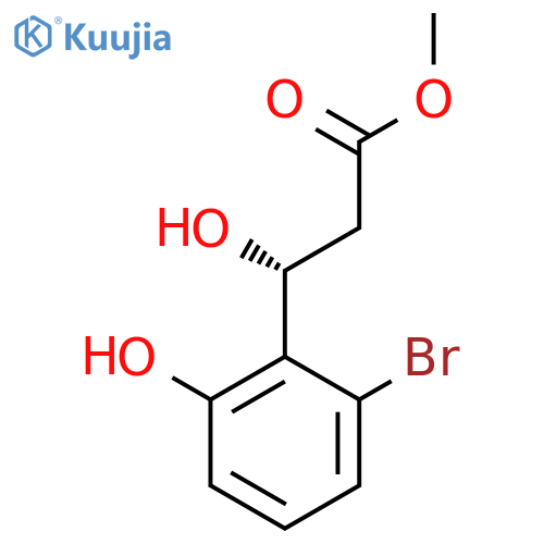 methyl (3R)-3-(2-bromo-6-hydroxyphenyl)-3-hydroxypropanoate structure