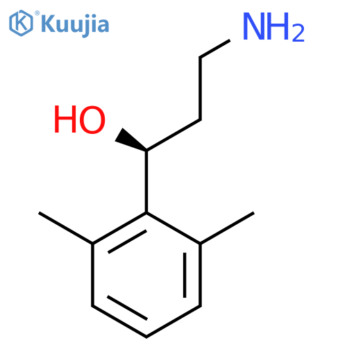 (1S)-3-amino-1-(2,6-dimethylphenyl)propan-1-ol structure