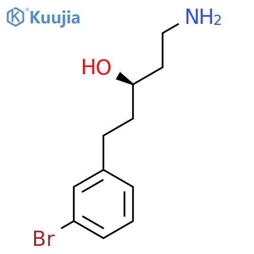 (3R)-1-amino-5-(3-bromophenyl)pentan-3-ol structure