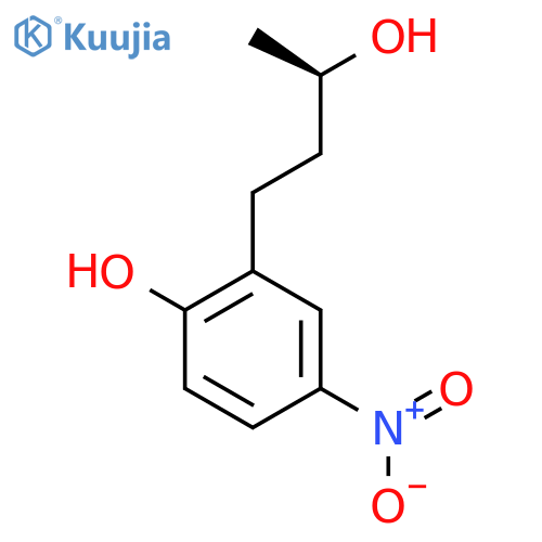 2-(3R)-3-hydroxybutyl-4-nitrophenol structure