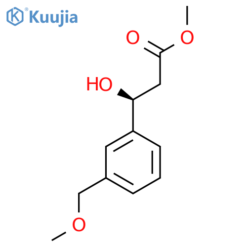 methyl (3S)-3-hydroxy-3-3-(methoxymethyl)phenylpropanoate structure