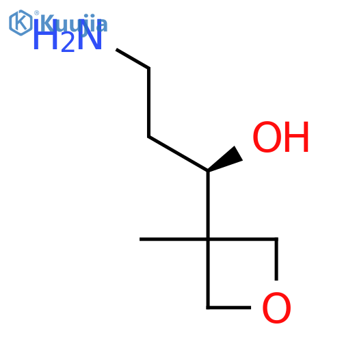(1R)-3-amino-1-(3-methyloxetan-3-yl)propan-1-ol structure