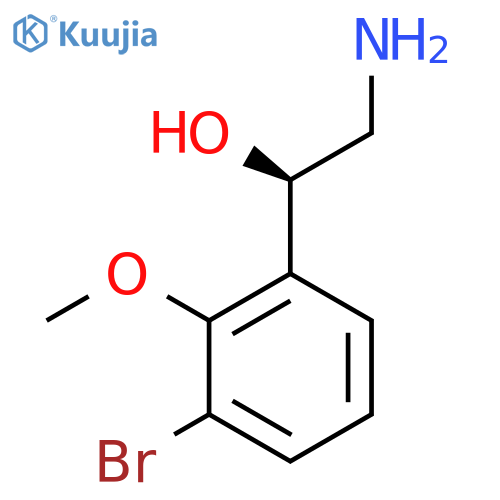 (1R)-2-amino-1-(3-bromo-2-methoxyphenyl)ethan-1-ol structure