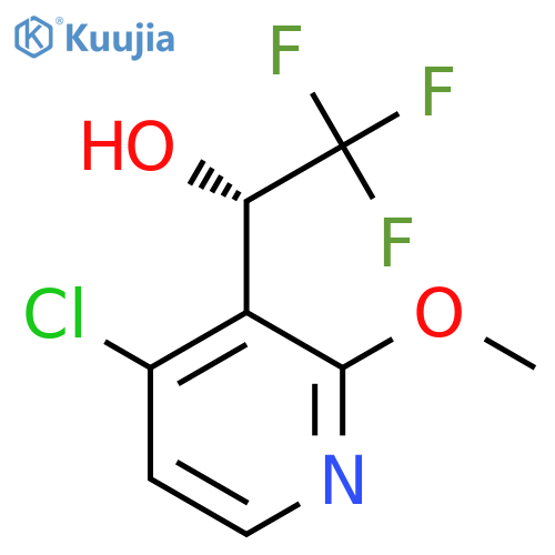 (1S)-1-(4-chloro-2-methoxypyridin-3-yl)-2,2,2-trifluoroethan-1-ol structure