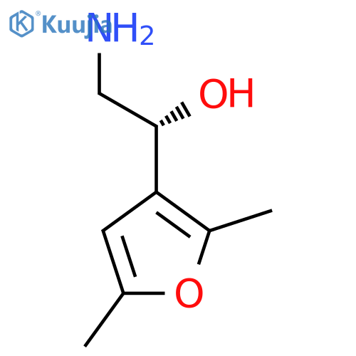 (1R)-2-amino-1-(2,5-dimethylfuran-3-yl)ethan-1-ol structure