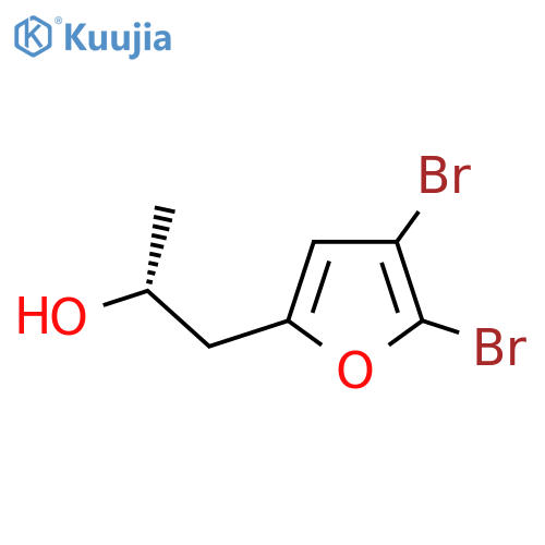 (2R)-1-(4,5-dibromofuran-2-yl)propan-2-ol structure