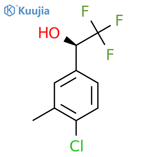 (1R)-1-(4-chloro-3-methylphenyl)-2,2,2-trifluoroethan-1-ol structure