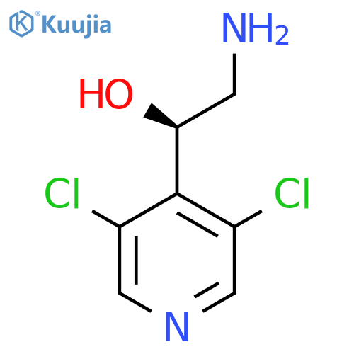 (1R)-2-amino-1-(3,5-dichloropyridin-4-yl)ethan-1-ol structure