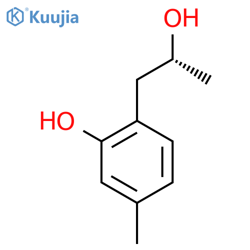 2-(2R)-2-hydroxypropyl-5-methylphenol structure